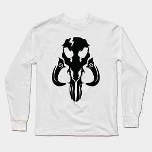 Mando Mythosaur Skull Black Long Sleeve T-Shirt